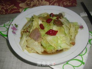 腊肉炒包菜的做法