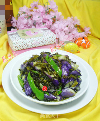 尖椒酸菜炒茄子的做法