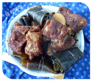 肉香海带卷的做法