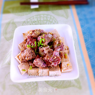 嫩滑豆腐蒸排骨的做法