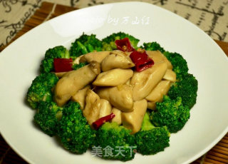 鲍汁西兰花杏鲍菇仔的做法