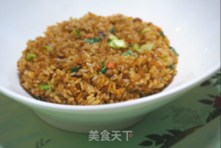 猪油肉丁酱油炒饭的做法