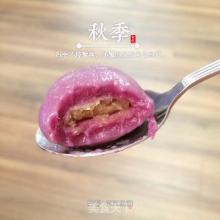 紫薯板栗汤圆（附板栗榕馅做法）的做法