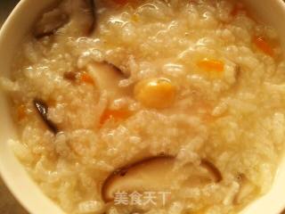 冬菇带子粥的做法