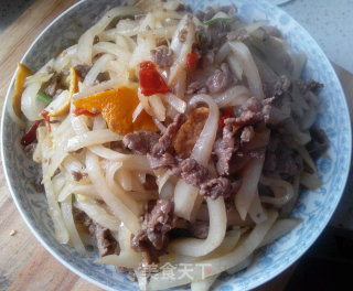 白萝卜丝牛肉的做法