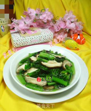 香菇炒天菜的做法