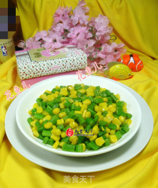 梅豆炒玉米粒的做法