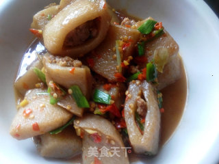 魔芋豆腐酿猪肉（下饭菜）的做法