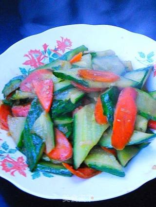 胡萝卜炒瓜片的做法