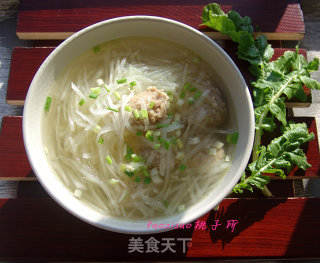 萝卜丝汆丸子的做法