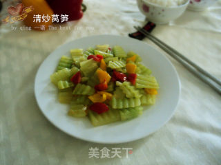 清炒莴笋的做法
