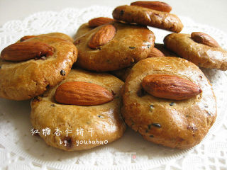 红糖杏仁饼干的做法