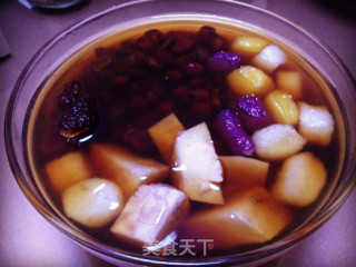 手工芋圆蜜豆糖水（热）