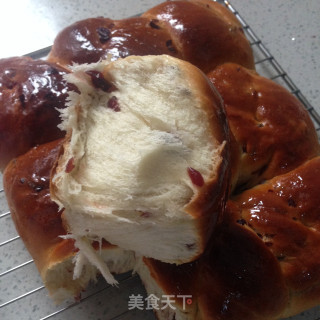蔓越莓老面包的做法
