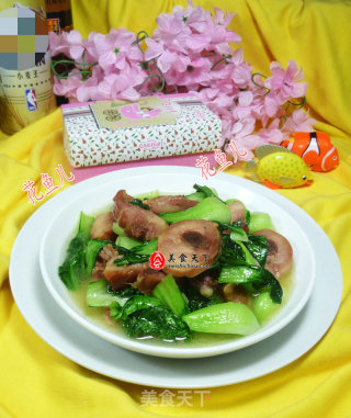 腊鸡腿炒青菜的做法