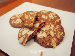 可可杏仁脆饼的做法