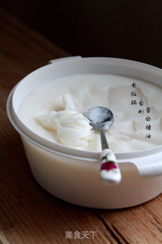 厨房小妙招：【电饭锅自制雪白猪油】的做法