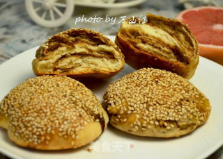 肉桂红糖麻酱烧饼的做法