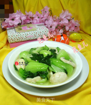 蘑菇炒青菜的做法