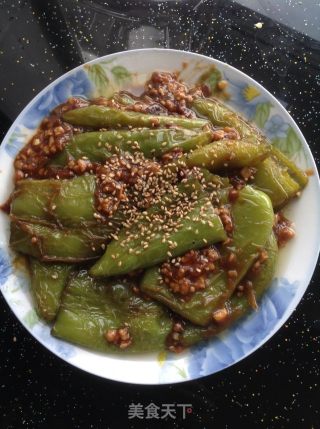 肉末油焖尖椒的做法