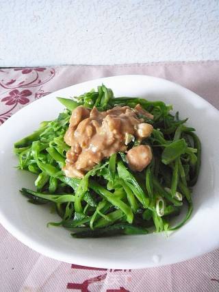 芝麻酱拌扁豆的做法