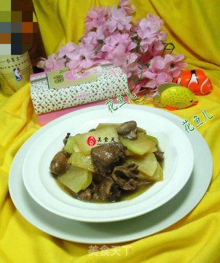 鸡心炒苤蓝的做法