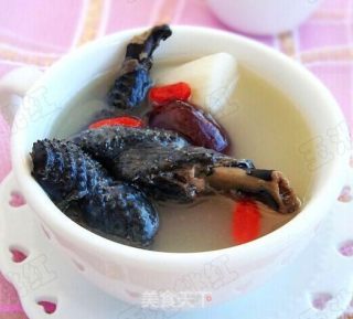 乌鸡山药汤的做法