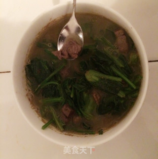 养颜猪肝菠菜汤的做法
