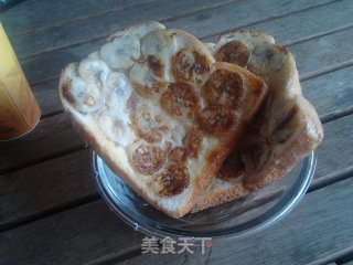 香蕉焗吐司的做法