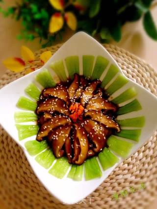 蚝油香菇油菜的做法