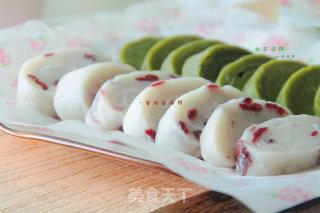糯米控的大爱：【蔓越莓+抹茶+红糖麻糬】的做法