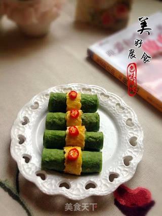 菠菜蛋饼的做法