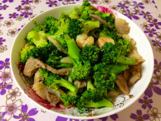 虾仁瘦肉西兰花的做法