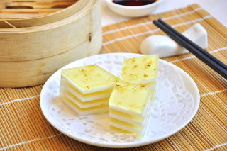 绿茶桂花糕的做法