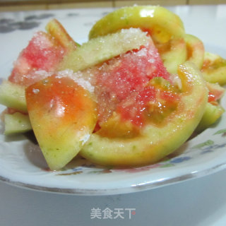 糖醋西红柿的做法