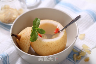 冰糖蒸梨的做法