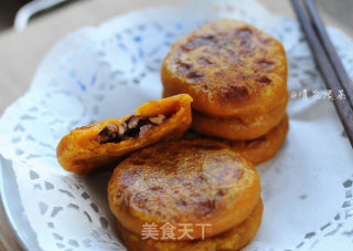 玫瑰花香柿子饼的做法