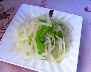 尖椒炒苤蓝的做法