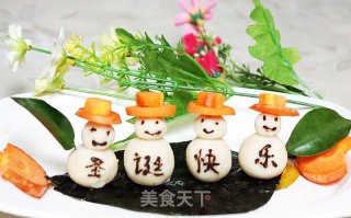圣诞雪人的做法