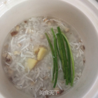 香菇吻仔鱼粥的做法