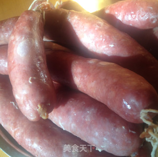 自灌台湾香肠的做法