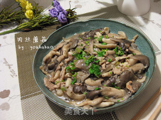 肉丝蘑菇的做法
