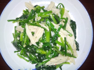 菠菜拌腐竹的做法