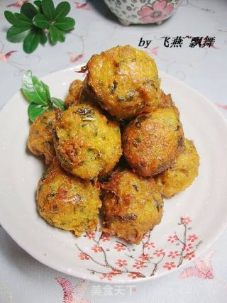 地菜胡萝卜豆渣丸子的做法