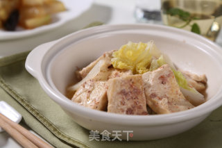 虾酱白菜豆腐的做法