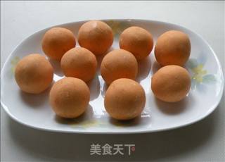 ＂橙紫配＂－－橙色紫薯汤圆－－汤圆馅的做法的做法步骤：2