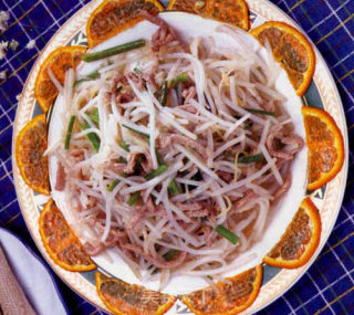 肉丝绿豆牙的做法步骤：2