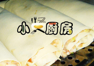 香菇鸡肉干豆腐卷的做法步骤：2