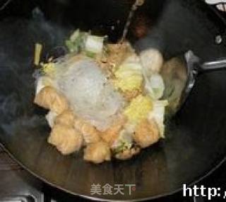 豆泡<油豆腐>粉丝的做法步骤：2