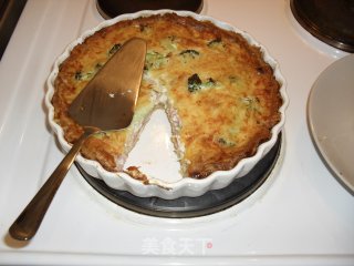 西蓝花烤肉派的做法步骤：2